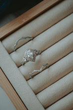 Load image into Gallery viewer, Delicate Arc 2Pc Silver Ring Set
