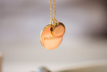 Load image into Gallery viewer, Mama Round Two-Piece Pendant Necklace
