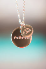 Load image into Gallery viewer, Mama Round Two-Piece Pendant Necklace
