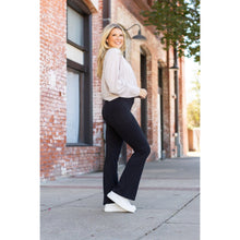 Load image into Gallery viewer, Ready to Ship | The Vanessa - 30” - Black Bootcut Leggings R2
