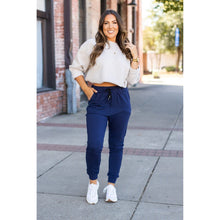 Load image into Gallery viewer, *Ready to Ship | The Nora Navy Joggers  - Luxe Leggings by Julia Rose®
