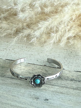 Load image into Gallery viewer, Western Flower Turquoise Cuff
