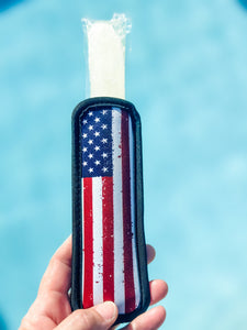 Neoprene Popsicle Holder "Flag"