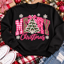 Load image into Gallery viewer, Pink Merry Christmas Graphic Apparel
