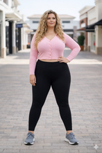 Load image into Gallery viewer, Buttery soft black leggings for women with high waistband
