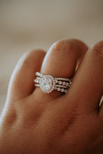 Load image into Gallery viewer, Lylah Oval Cut Cubic Zirconia Sterling Silver Ring

