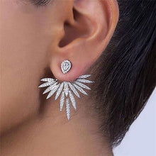 Load image into Gallery viewer, Stone Dual Zirconia Post Earring
