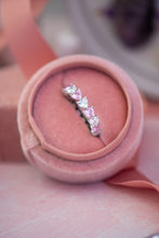 Load image into Gallery viewer, Trisha Pink Heart Sterling Silver Ring Band
