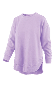 Beach purple poncho fleece