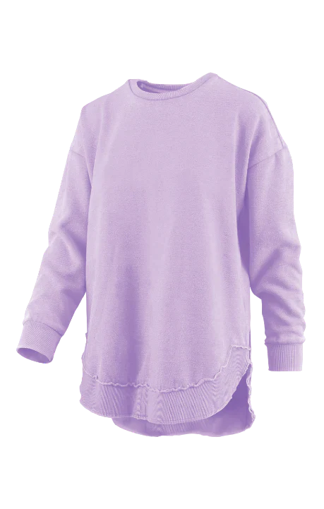 Beach purple poncho fleece