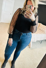 Load image into Gallery viewer, Veronica Sheer Velvet Bodysuit
