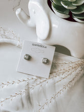 Load image into Gallery viewer, Plain Jane Square Cut Dainty Stud Earrings
