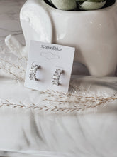 Load image into Gallery viewer, Ella Half Huggie Zirconia Earrings
