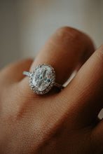 Load image into Gallery viewer, Lavinia Oval Cut Silver Ring
