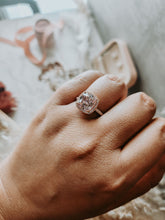 Load image into Gallery viewer, Fiel Pink Gem Cushion Cut Rose Gold Ring
