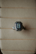 Load image into Gallery viewer, Wes Blue Sapphire Silver Ring
