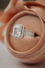 Load image into Gallery viewer, Eira Cushion Cut Silver Ring
