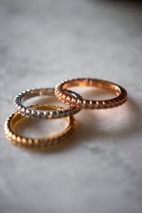 Amina Rose Gold Ring Band