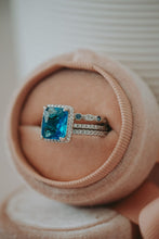 Load image into Gallery viewer, Dinah Blue Topaz 3PC Ring Set
