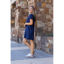 Load image into Gallery viewer, Ready to Ship |  The Kacey - Navy Swing Dress
