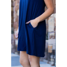 Load image into Gallery viewer, Ready to Ship |  The Kacey - Navy Swing Dress
