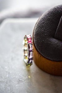 Sadie Multicolor Sterling Silver Ring Band