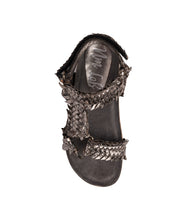 Load image into Gallery viewer, River Dance Woven Sandal in Pewter
