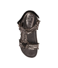 Load image into Gallery viewer, River Dance Woven Sandal in Pewter
