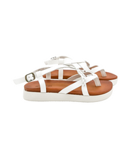 Load image into Gallery viewer, Sela Platform Sandal in White

