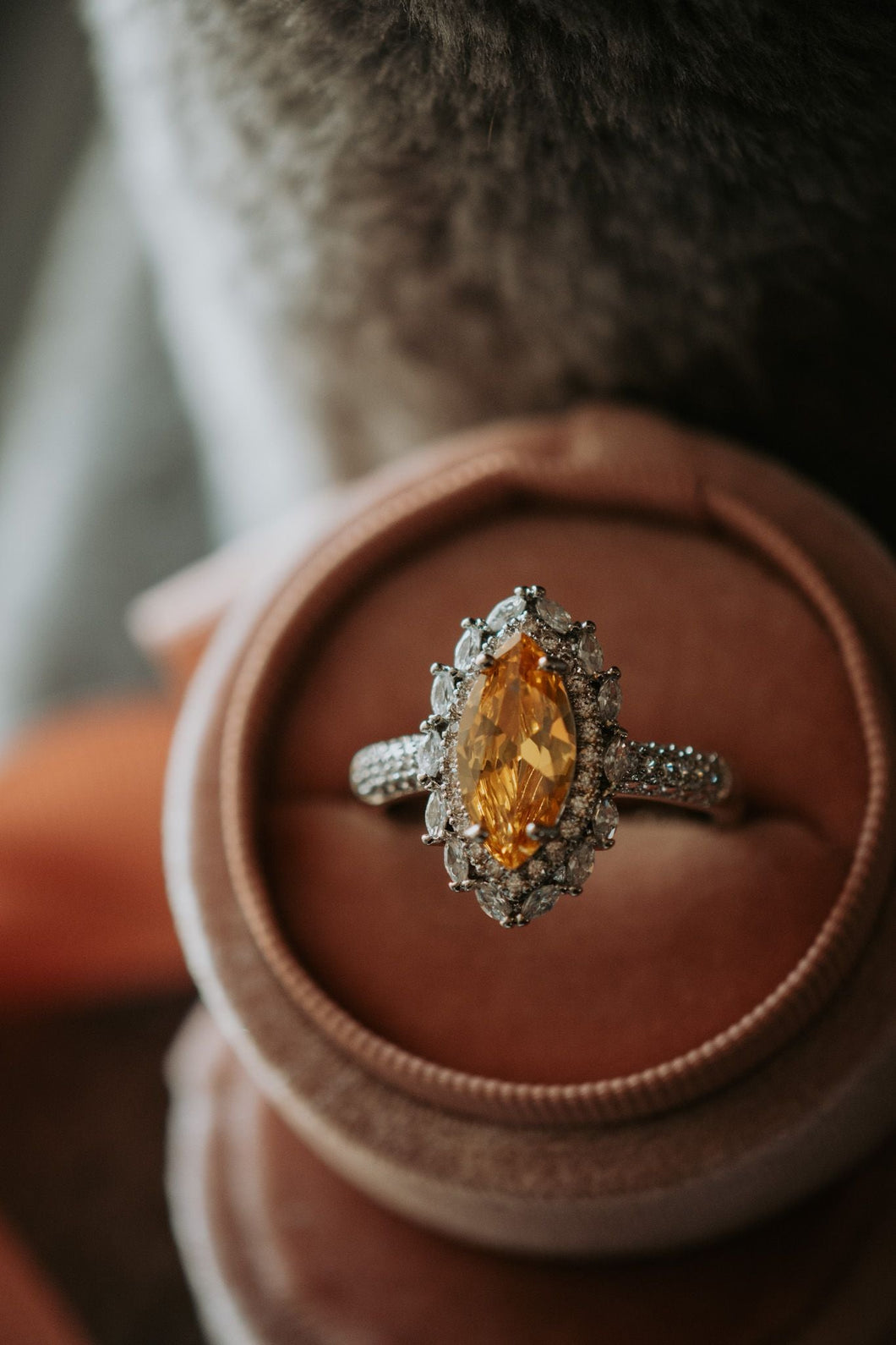 You Are Perfect Citrine Gem Sterling Silver Ring