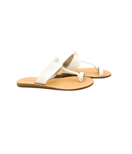 Load image into Gallery viewer, Thess Leather Sandals in White
