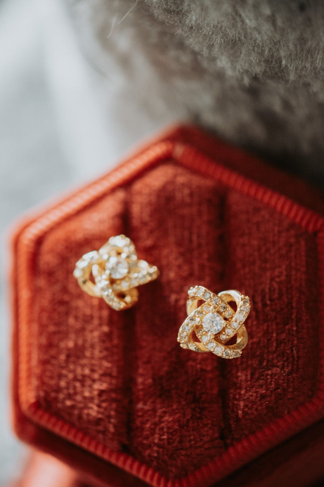 Steady Love Gold Stud Earrings