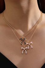 Load image into Gallery viewer, Triple Layered Bowknot Necklace
