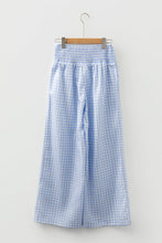 Load image into Gallery viewer, Gingham High Waist Loose Pants
