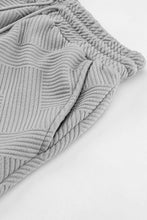 Load image into Gallery viewer, Textured Long Sleeve Top + Shorts Set
