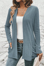 Load image into Gallery viewer, Stone Blue Ribbed Jacket
