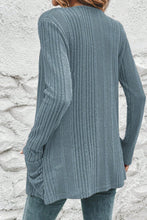 Load image into Gallery viewer, Stone Blue Ribbed Jacket
