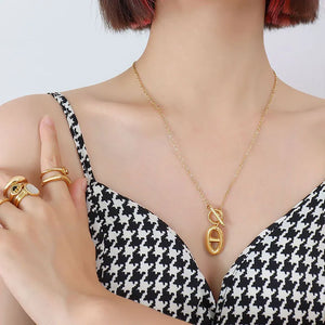 Alina Toggle Gold Necklace