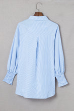 Load image into Gallery viewer, Stripe Shirred Cuff Shirt
