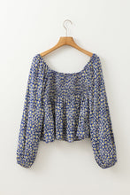 Load image into Gallery viewer, Boho Floral Square Neck Blouse
