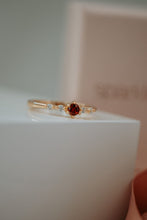 Load image into Gallery viewer, Xelina Dainty Ruby Gold Ring
