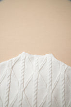 Load image into Gallery viewer, White Pearl High Neck Sleeveless Sweater
