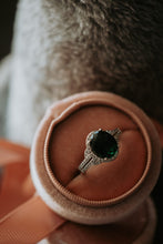 Load image into Gallery viewer, Same Love Emerald Stone Sterling Silver Ring
