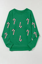 Load image into Gallery viewer, Christmas Candy Cane Sweatshirt
