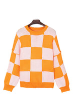 Load image into Gallery viewer, Checkered Oversized Sweater
