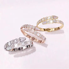 Load image into Gallery viewer, Serpent Snake Coil Bangle Bracelet
