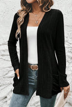 Load image into Gallery viewer, Black Ribbed Jacket
