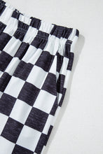 Load image into Gallery viewer, Checkered High Waist Wide Leg Pants
