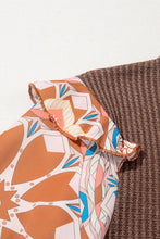 Load image into Gallery viewer, Waffle Floral Sleeve Top
