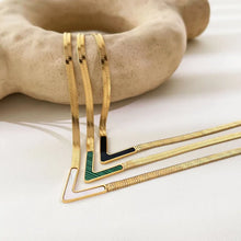 Load image into Gallery viewer, Cami "V" Gold Necklace
